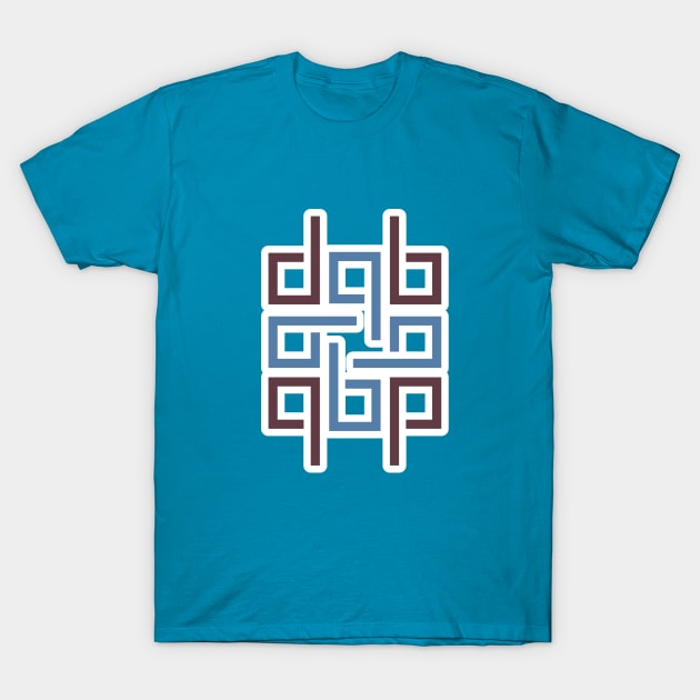 Square decorative color corporate identity sticker design element. QR code and digital tech logo sticker concept. T-Shirt by AlviStudio